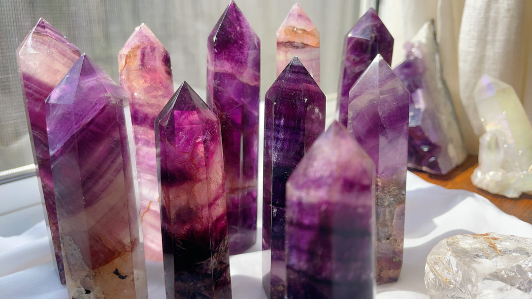 Purple Fluorite Tower