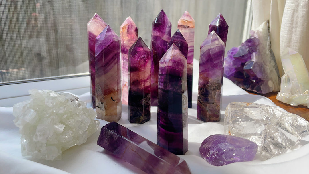 Purple Fluorite Tower