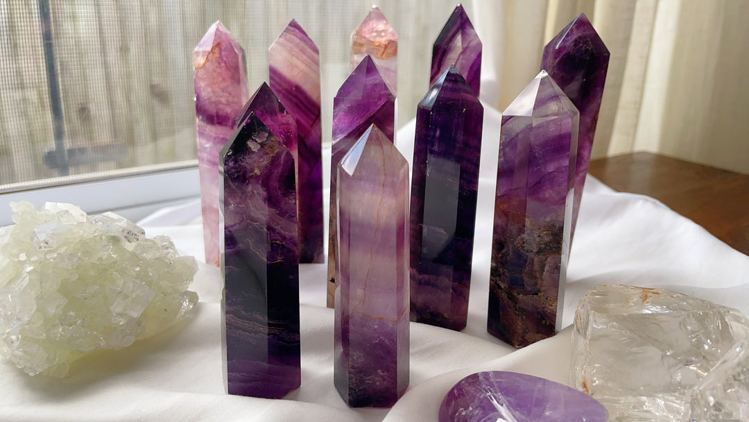 Purple Fluorite Tower