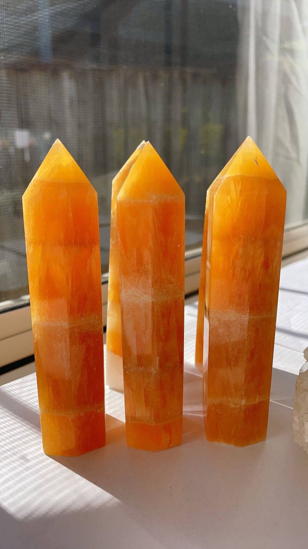 Orange Calcite Tower