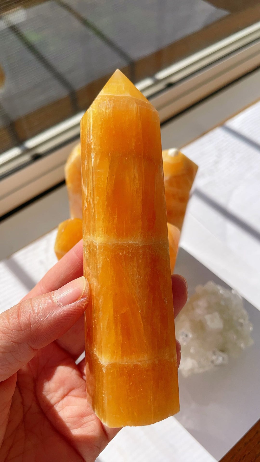 Orange Calcite Tower