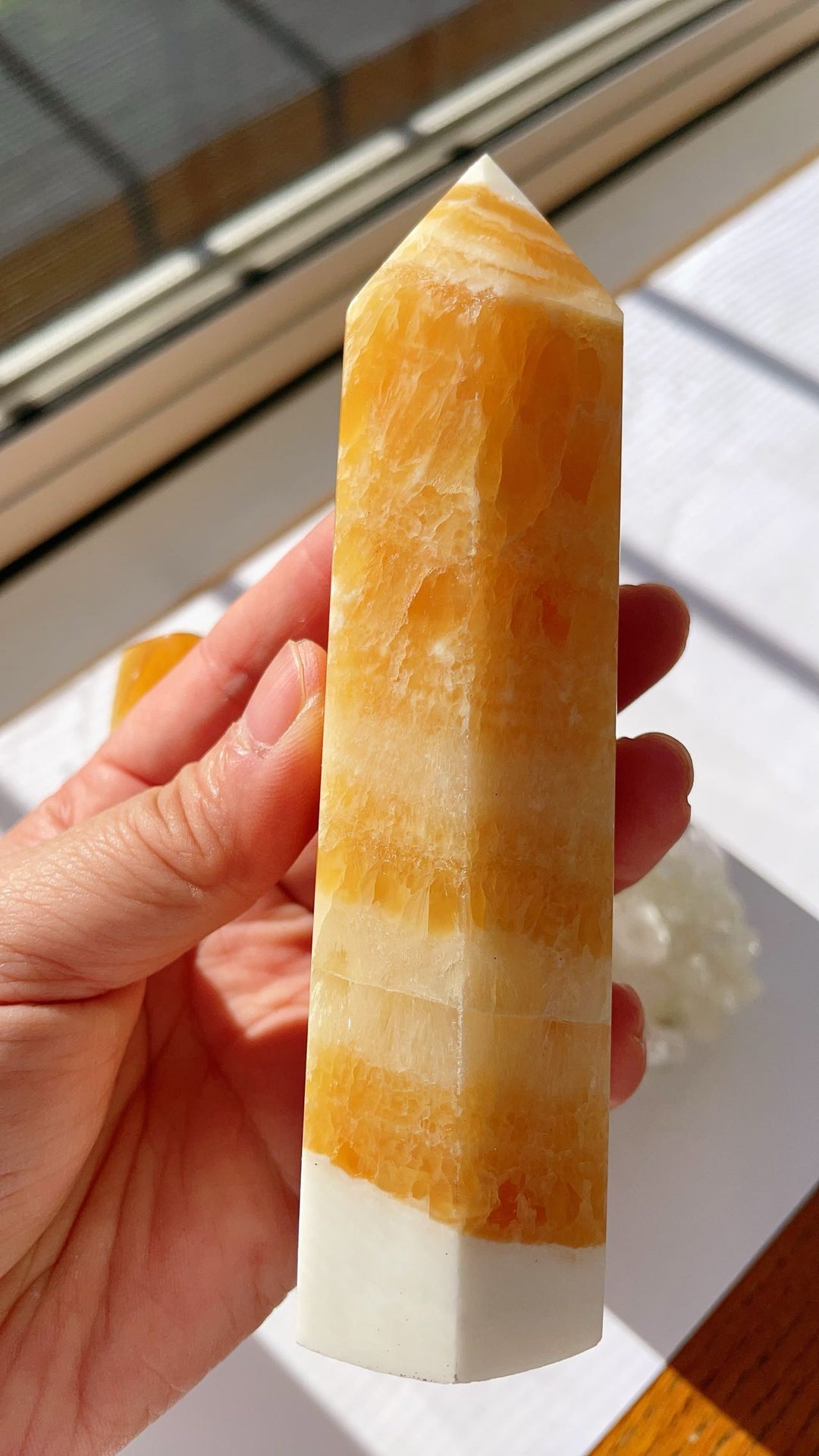 Orange Calcite Tower