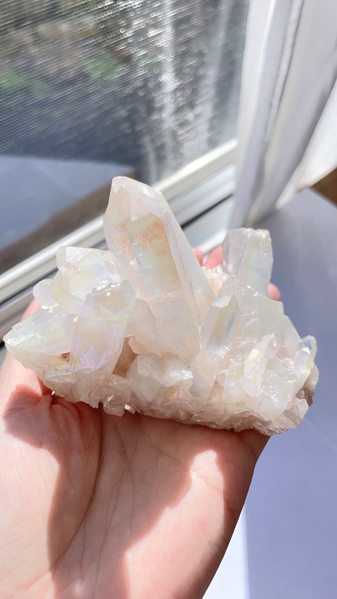 Angel Aura Clear Quartz Cluster