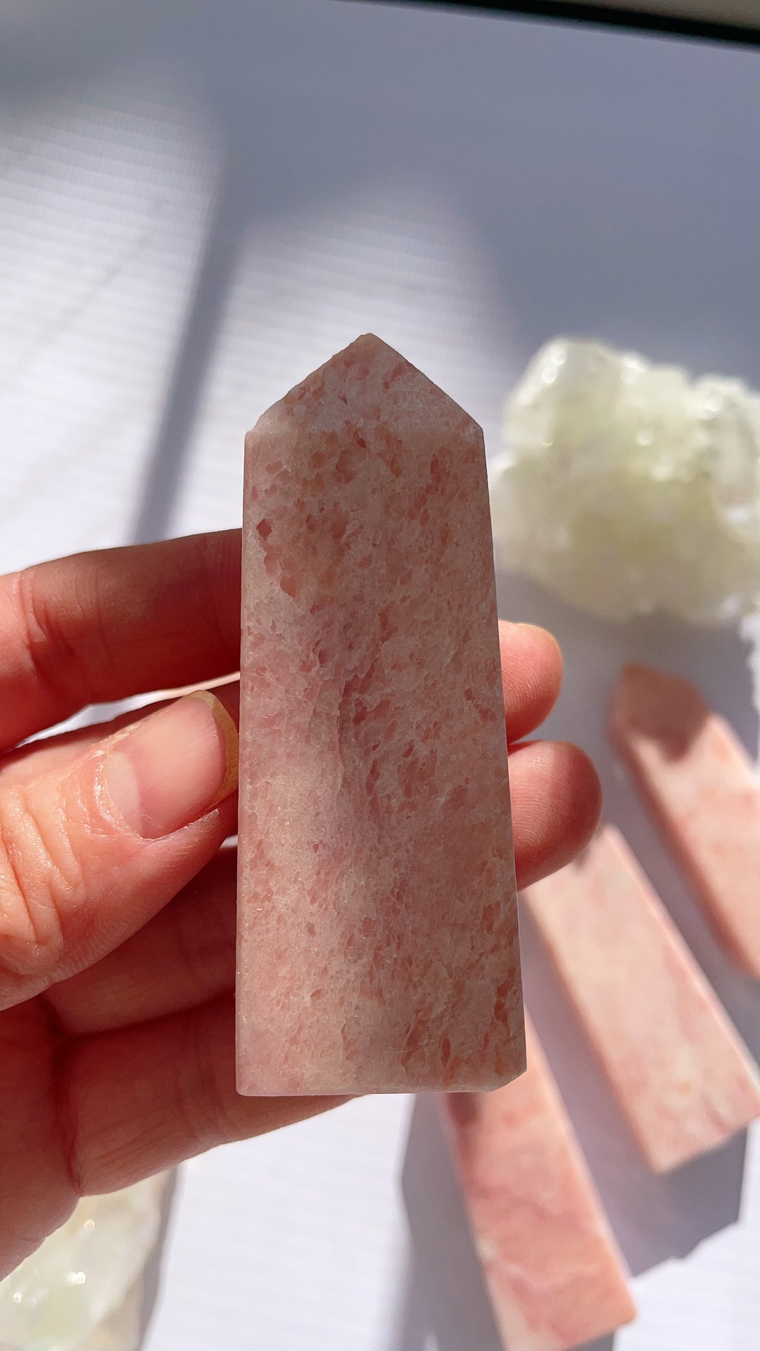 Pink Opal Crystal Tower Point Generator