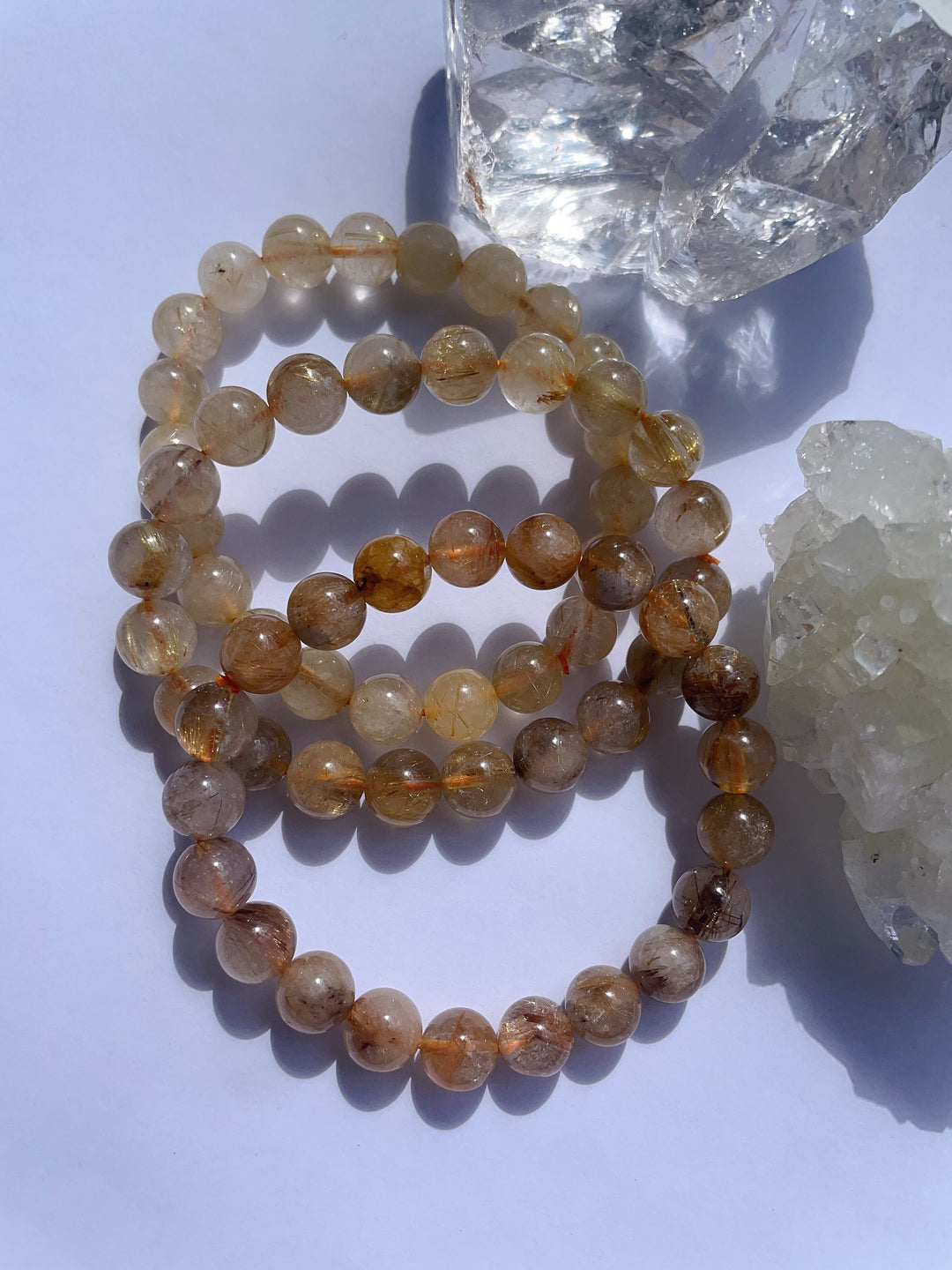 Gold Rutilated Quartz Bracelet