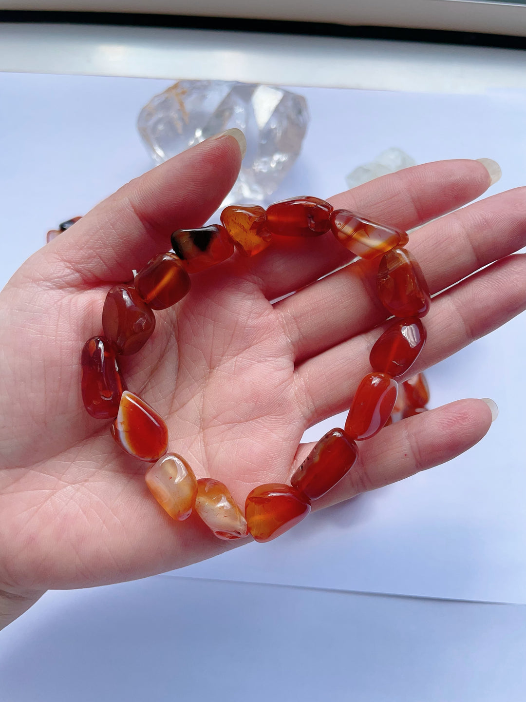 Carnelian Tumble Bracelet